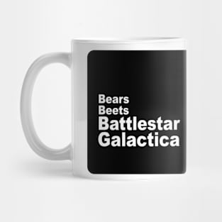 BnW bears, beets, battlestar galactica Mug